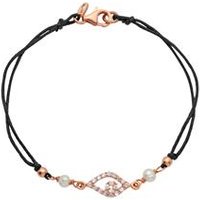 🦚 Textilarmband Silber rosé vergoldet Zirkonia 🦚 Textilarmband Silber rosé vergoldet Zirkonia