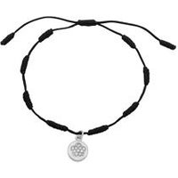 🦚 Textilarmband mit 925 Silberanhänger Zirkonia 🦚 Textilarmband mit 925 Silberanhänger Zirkonia