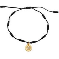 🦚 Textilarmband vergoldeter AnhĂ€nger Zirkonia 🦚 Textilarmband vergoldeter AnhĂ€nger Zirkonia