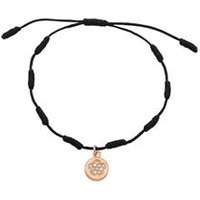 🦚 Textilarmband mit rosé vergoldetem Anhänger 🦚 Textilarmband mit rosé vergoldetem Anhänger