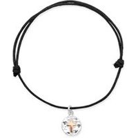 🦚 Textilarmband verstellbar mit Silberanhänger 🦚 Textilarmband verstellbar mit Silberanhänger