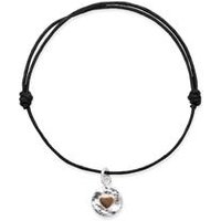 🦚 Verstellbares Textilarmband mit Silberanhänger 🦚 Verstellbares Textilarmband mit Silberanhänger