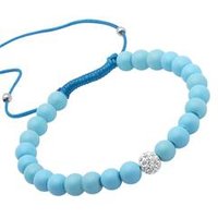 🦚 Armband Textil Glasperlen und Zirkonia 🦚 Armband Textil Glasperlen und Zirkonia