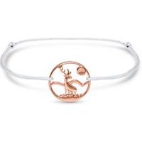 🦚 Hirsch Armband für Damen aus 925er Silber, rosé 🦚 Hirsch Armband für Damen aus 925er Silber, rosé