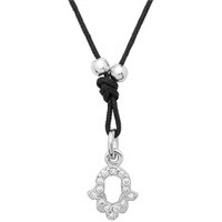 🦚 Textilkette mit 925 Silberelementen Zirkonia 🦚 Textilkette mit 925 Silberelementen Zirkonia