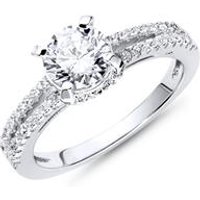 🦚 Hochwertiger Verlobungsring Silber Zirkonia 🦚 Hochwertiger Verlobungsring Silber Zirkonia