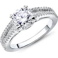 🦚 Hochwertiger Verlobungsring Silber Zirkonia 🦚 Hochwertiger Verlobungsring Silber Zirkonia