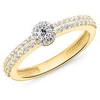 🦚 Verlobungsring aus 375er Gold mit Zirkonia 🦚 Verlobungsring aus 375er Gold mit Zirkonia