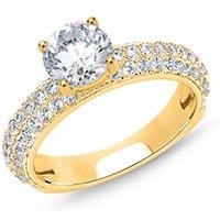 🦚 Vergoldeter 925er Silberring mit Zirkonia 🦚 Vergoldeter 925er Silberring mit Zirkonia