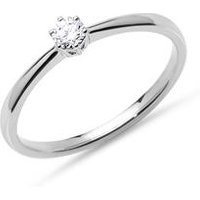 🦚 Verlobungsring 585er Weißgold 0,15 ct Diamant 🦚 Verlobungsring 585er Weißgold 0,15 ct Diamant