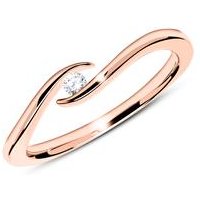 🦚 Verlobungsring aus 585er Roségold mit Diamant 0,05 ct. 🦚 Verlobungsring aus 585er Roségold mit Diamant 0,05 ct.