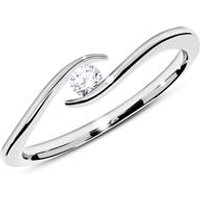 🦚 Ring aus 18K Weißgold mit Diamant 0,10 ct. 🦚 Ring aus 18K Weißgold mit Diamant 0,10 ct.