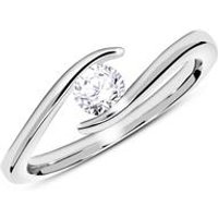 🦚 18K Weißgold Verlobungsring mit Diamant 0,25 ct. 🦚 18K Weißgold Verlobungsring mit Diamant 0,25 ct.