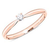 🦚 14K Roségold Verlobungsring mit Diamant 0,10 ct. 🦚 14K Roségold Verlobungsring mit Diamant 0,10 ct.