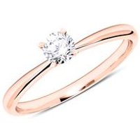 🦚 Ring aus 14K Roségold mit Diamant 0,25 ct. 🦚 Ring aus 14K Roségold mit Diamant 0,25 ct.