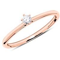🦚 14K Roségold Verlobungsring mit Diamant 0,10 ct. 🦚 14K Roségold Verlobungsring mit Diamant 0,10 ct.