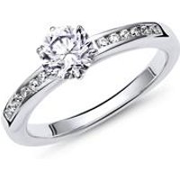 🦚 Verlobungsring aus Sterlingsilber mit Zirkoniasteinen 🦚 Verlobungsring aus Sterlingsilber mit Zirkoniasteinen