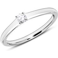 🦚 Verlobungsring aus 14K Weißgold mit Diamant gravierbar 🦚 Verlobungsring aus 14K Weißgold mit Diamant gravierbar