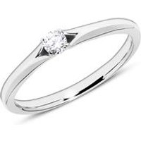 🦚 Verlobungsring aus 14K Weißgold mit Diamant gravierbar 🦚 Verlobungsring aus 14K Weißgold mit Diamant gravierbar