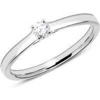 🦚 Diamant Verlobungsring aus 585er Weißgold gravierbar 🦚 Diamant Verlobungsring aus 585er Weißgold gravierbar