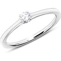 🦚 Gravierbarer Solitärring aus 585er Weißgold mit Diamant 🦚 Gravierbarer Solitärring aus 585er Weißgold mit Diamant