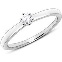 🦚 Gravierbarer Ring aus 585er Weißgold mit Diamant 🦚 Gravierbarer Ring aus 585er Weißgold mit Diamant