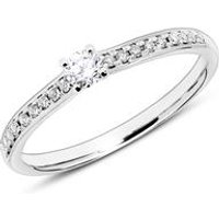 🦚 14K Weißgold Verlobungsring mit Diamanten gravierbar 🦚 14K Weißgold Verlobungsring mit Diamanten gravierbar