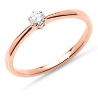 🦚 Solitärring aus 585er Roségold mit Diamant 0,15 ct. 🦚 Solitärring aus 585er Roségold mit Diamant 0,15 ct.