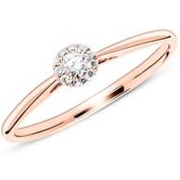 🦚 585er Roségold Verlobungsring mit Brillanten 🦚 585er Roségold Verlobungsring mit Brillanten