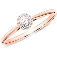 🦚 Haloring aus 585er Roségold mit Diamanten 🦚 Haloring aus 585er Roségold mit Diamanten