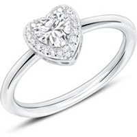 🦚 Herzring aus 925er Silber mit weißen Zirkonia 🦚 Herzring aus 925er Silber mit weißen Zirkonia