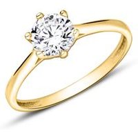 🦚 Zirkoniabesetzter Verlobungsring aus 9K Gold 🦚 Zirkoniabesetzter Verlobungsring aus 9K Gold