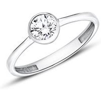 🦚 Solitärring aus 375er Weißgold mit Zirkonia 🦚 Solitärring aus 375er Weißgold mit Zirkonia