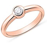 🦚 Solitärring aus 18K Roségold mit Diamant 🦚 Solitärring aus 18K Roségold mit Diamant