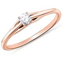 🦚 Solitärring aus 14K Roségold mit Diamant 🦚 Solitärring aus 14K Roségold mit Diamant