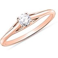 🦚 Solitärring aus 14K Roségold mit Diamant 🦚 Solitärring aus 14K Roségold mit Diamant