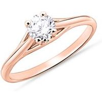 🦚 Solitärring aus 14K Roségold mit Diamant 🦚 Solitärring aus 14K Roségold mit Diamant