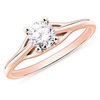 🦚 Solitärring aus 14K Roségold mit Diamant 🦚 Solitärring aus 14K Roségold mit Diamant