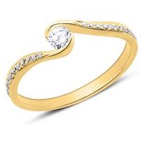 🦚 585er Goldring mit Diamanten 🦚 585er Goldring mit Diamanten