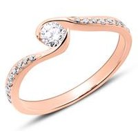 🦚 Diamantbesetzter Verlobubngsring aus 585er Roségold 🦚 Diamantbesetzter Verlobubngsring aus 585er Roségold