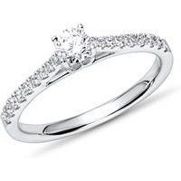 🦚 18K Weißgold Verlobungsring mit Diamanten, ca. 0,30 ct. 🦚 18K Weißgold Verlobungsring mit Diamanten, ca. 0,30 ct.