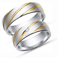 🦚 Trauringe 585er Gelb- Weissgold mit Diamant 🦚 Trauringe 585er Gelb- Weissgold mit Diamant