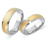 🦚 Eheringe 585er Gelb- Weissgold mit Brillant 🦚 Eheringe 585er Gelb- Weissgold mit Brillant