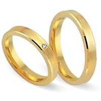 🦚 Eheringe 333er Gelbgold mit Diamant 🦚 Eheringe 333er Gelbgold mit Diamant