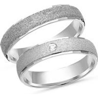 🦚 Trauringe 585er Weissgold mit Diamant 🦚 Trauringe 585er Weissgold mit Diamant