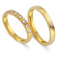 🦚 Eheringe 585er Gelbgold 7 Diamanten 🦚 Eheringe 585er Gelbgold 7 Diamanten
