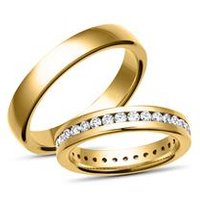 🦚 Eheringe 585er Gelbgold 32 Diamanten 🦚 Eheringe 585er Gelbgold 32 Diamanten