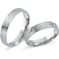 🦚 Trauringe 750er Weissgold mit Diamant 🦚 Trauringe 750er Weissgold mit Diamant