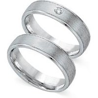 🦚 Eheringe 585er Weissgold mit Diamant 🦚 Eheringe 585er Weissgold mit Diamant