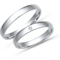 🦚 Eheringe 333er Weissgold mit Brillant 🦚 Eheringe 333er Weissgold mit Brillant